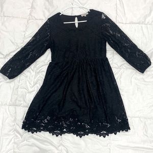 Babydoll dress, black, size large